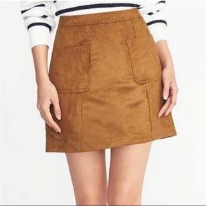 Old Navy Faux Suede Mini Skirt